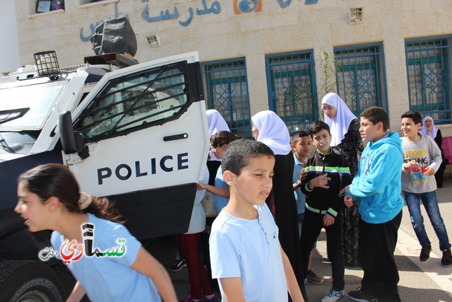 كفرقاسم – فيديو: طلاب مدرسة الزهراء في يوم ارشادي توعوي للأمان بمشاركة الشرطة الجماهيرية ومركز بقاء الطبي 